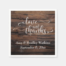 Liebe & Dank Weißschrift auf dunkeltexturiertem Ho