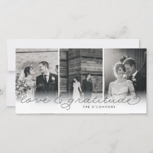 Liebe & Dankbarkeit Hochzeit Vielen Dank für Ihre  Dankeskarte
