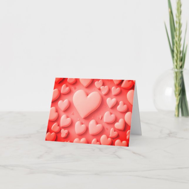 Liebe Dankeschön Dankeskarte (Vorderseite)