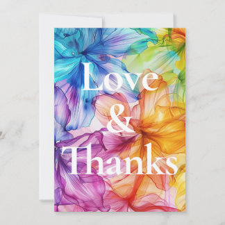 ❤️ LIEBE & DANKS Ethereal Bloom Dankeskarte