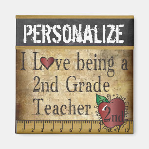 Liebe daran, ein Lehrer der 2. Klasse zu sein Magnet