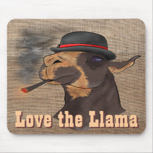 Liebe das Lama - Mousepad