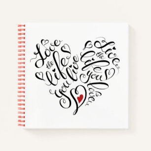 Liebe Das Leben, das du lebst Notizbuch