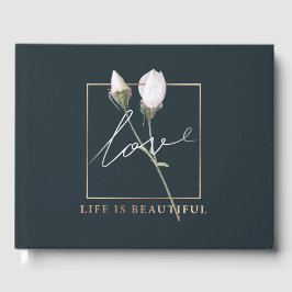 Liebe Das Leben ist wunderschöne Rose Gästebuch