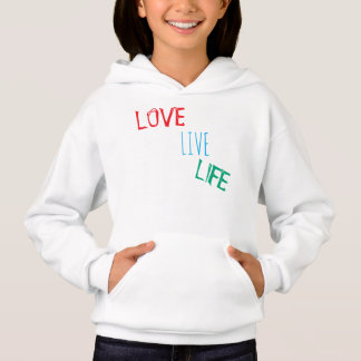 Liebe das Leben t-Shirt Hoodie