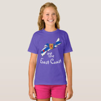 Liebe das Ostküsten-Herz-Neuschottland-Shirt