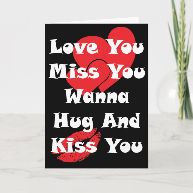 Liebe, dass du dich vermisst karte (Vorderseite)