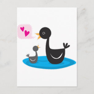 Liebe, dass du Schwan bist Postkarte