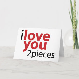 Liebe, dass du Stücke Feiertagskarte