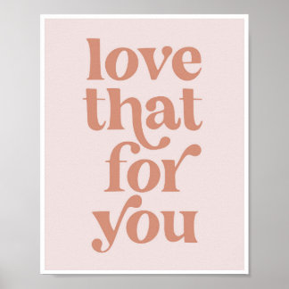 Liebe, dass für Sie Vintag Retro-Schriftart Poster