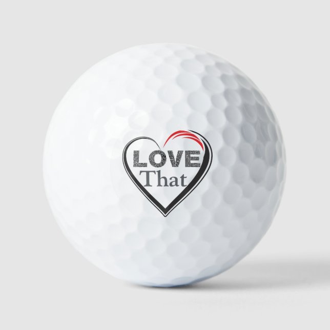 Liebe, dass Golfbälle (Vorderseite)