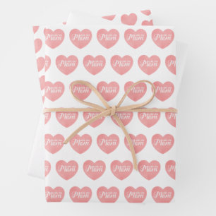 Liebe, dass ihr Mama schreibt, Mutter tagsüber ros Geschenkpapier Set
