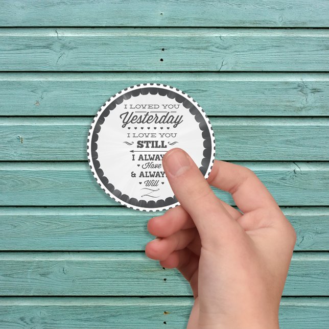 Liebe Day Gedicht Aufkleber (Von Creator hochgeladen)