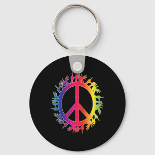 Liebe Deaf Peace Sign Language Handredner Schlüsselanhänger