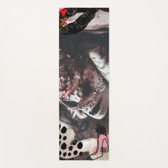 Liebe Death Roboter der Zeugentanz Kiss Yoga Mat Yogamatte (Vorderseite)