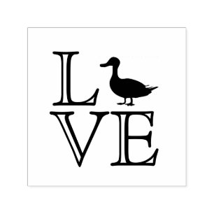 Liebe Decorative Script Duck Egg Briefmarke Permastempel