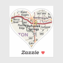 Liebe DeFuniak Springs Florida Aufkleber
