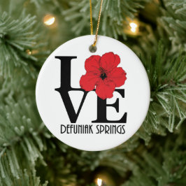 LIEBE DeFuniak Springs Keramik Ornament