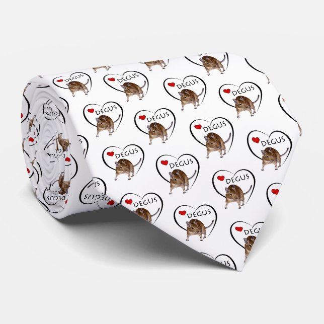 Liebe Degus Binden (Farbe wählen) Krawatte (Gerollt)