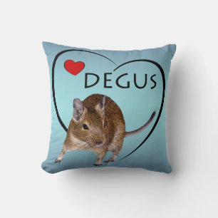 Liebe Degus Pillow (Sky Blue Mix) Kissen
