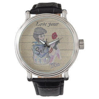 🕰️ "Liebe dein Selbst" Personalisierte Uhr - Krie