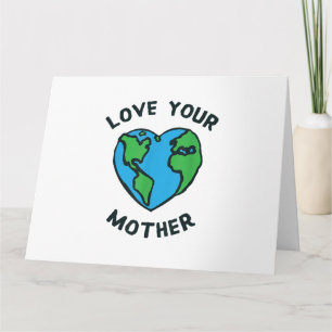 Liebe deine Mutter Erde Herz Karte