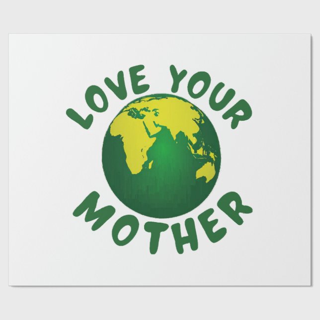 Liebe deine Mutter Geschenkpapier (Flach)
