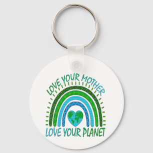 💚 Liebe deine Mutter, liebe deinen Planeten 🌍 Schlüsselanhänger