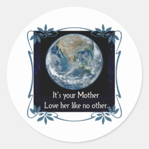 Liebe Deine Mutter Runder Aufkleber