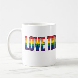 Liebe deinen Nächsten Kaffeetasse