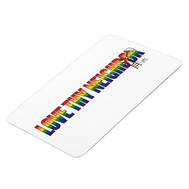 Liebe deinen Nächsten Magnet (Linke Seite)