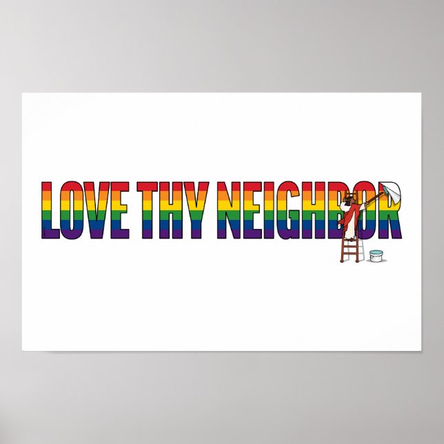 Liebe Deinen Nächsten Poster (Vorne)