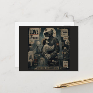 Liebe deinen Unterdrücker Postkarte