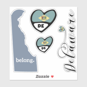 Liebe Delaware, Blatt Die Aufkleber schneiden