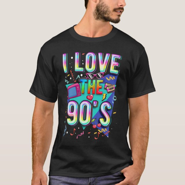 Liebe der 90er-Disco der 90er Jahre T-Shirt (Vorderseite)