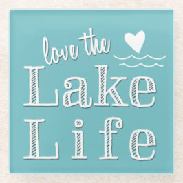Liebe der benutzerdefinierten Farbe des Lago Life Glasuntersetzer