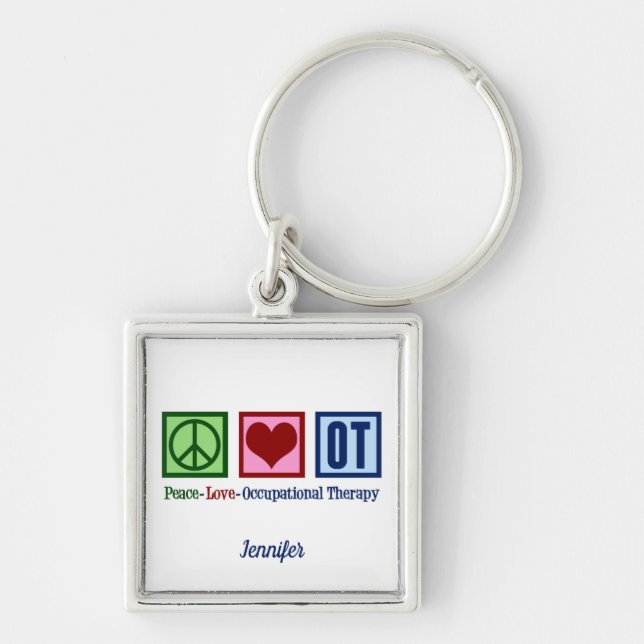 Liebe der Berufe Monogramm Schlüsselanhänger (Vorne)