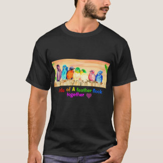 Liebe der Birds of a Feathermenge zusammen - T-Shirt