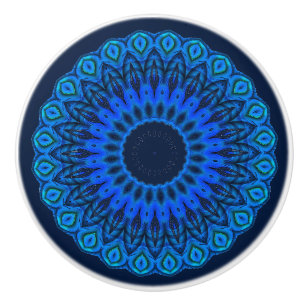 Liebe der Blues Mandala über den Blauen Schiffswe Keramikknauf