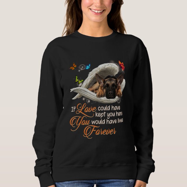 Liebe der deutschen Schäferhunde Sweatshirt (Vorderseite)