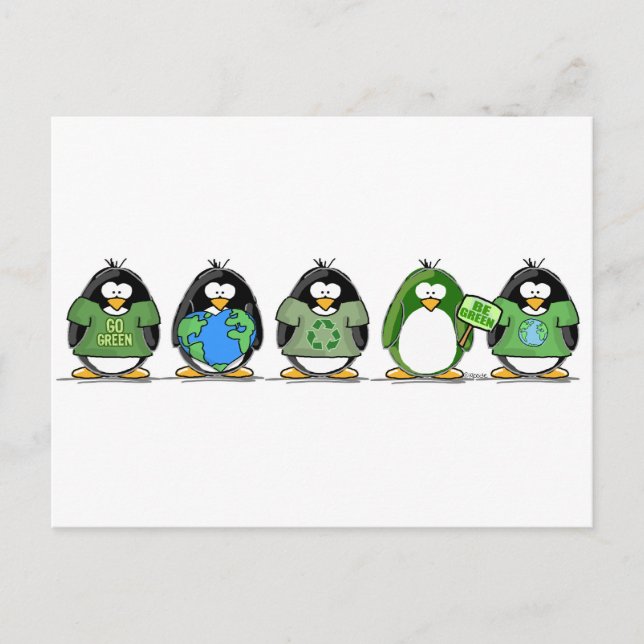 Liebe der Erdpinguine Postkarte (Vorderseite)