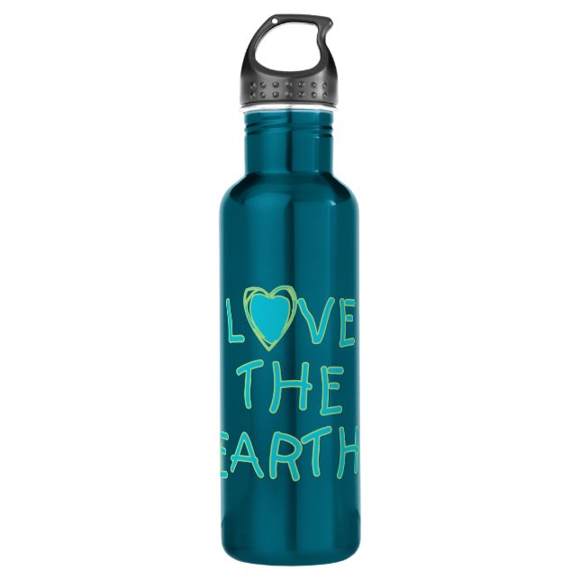 Liebe der Erdumwelt Trinkflasche (Vorderseite)