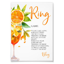 Liebe der ersten Spritz Ring Game Hunt Rings Fotodruck