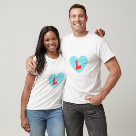 Liebe der Familie - Buchstabe L T-Shirt