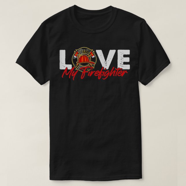 Liebe der Feuerwehr-Ehefrau für Frauen T-Shirt (Design vorne)