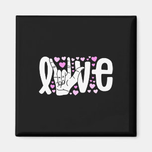 Liebe der Gebärdensprache ASL Sei freundlich Magnet