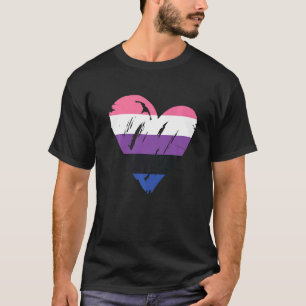 Liebe der Geschlechtsflasche Herzfleck T-Shirt