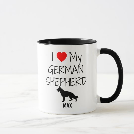 Liebe der Gewohnheits-I mein Schäferhund Tasse