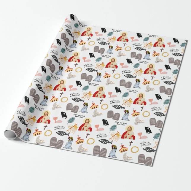 Liebe, der Herr, dein Gott, betet, Glaube Inspirat Geschenkpapier (Ungerollt)