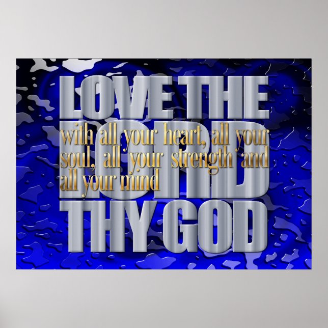 Liebe Der Herr, dein Gott Poster (Vorne)